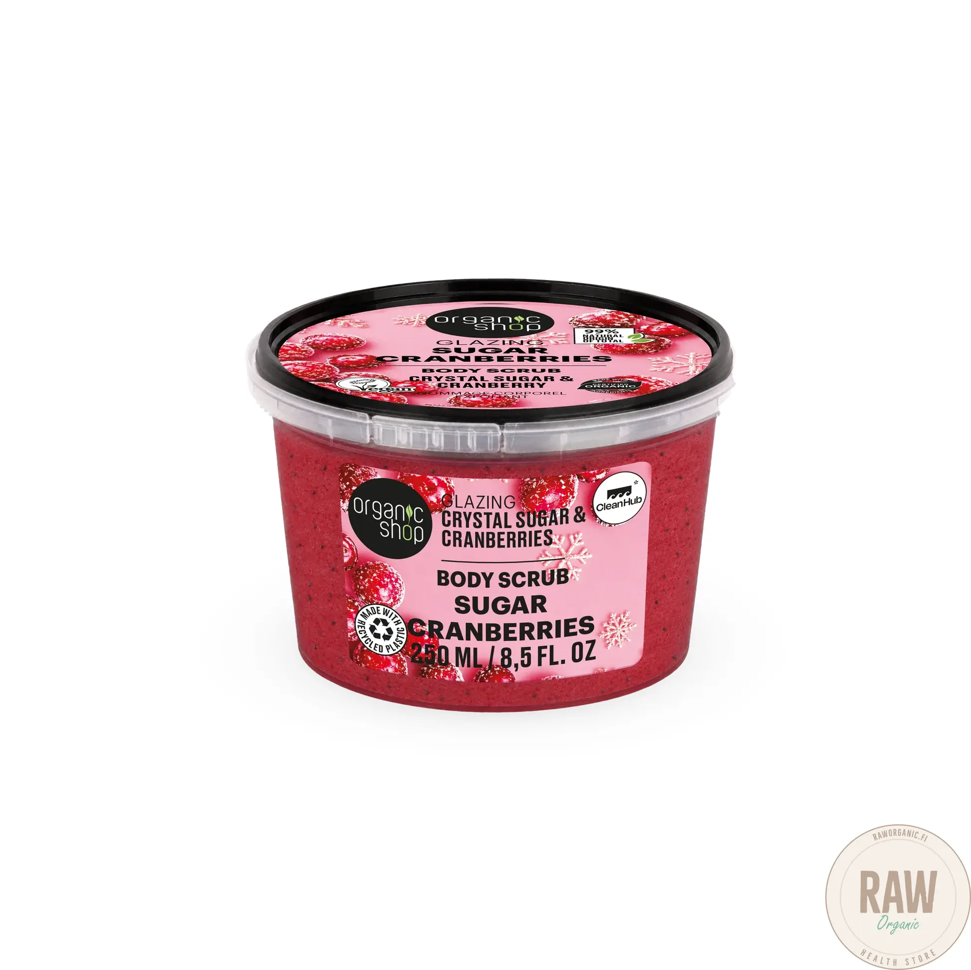 Organic shop Glazing Sugar cranberries body scrub 250ml