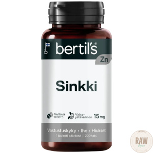 Bertils Sinkki 15mg 200 tabl.
