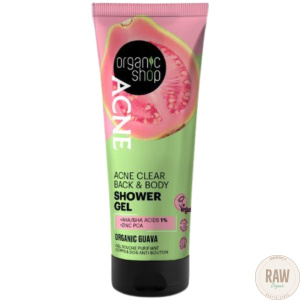 Organic Shop Acne clear back & body shower gel  guave 200ml